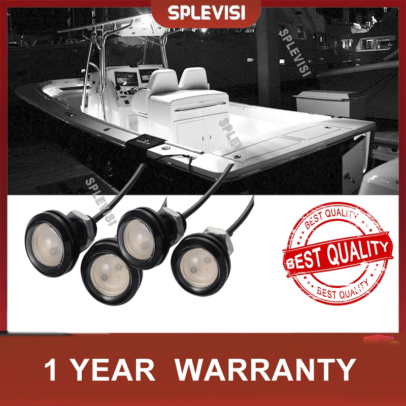 Outdoor Lighting Construction - 4 قطعة LED قارب ضوء للماء