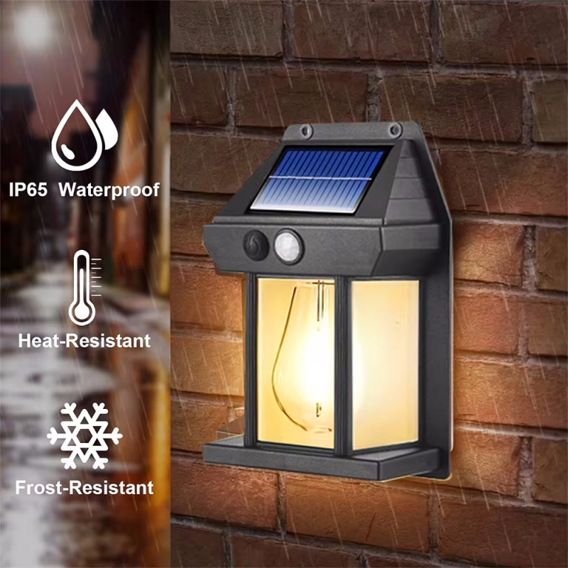 Photocell Outdoor Lighting - مصباح جداري شمسي مقاوم للماء خارجي