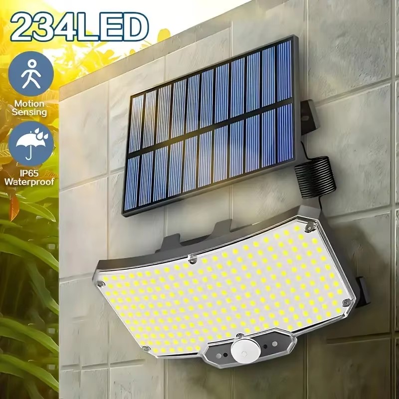 Outdoor Lighting Waterproof - مصباح شمسي خارجي بـ 234 مصباح