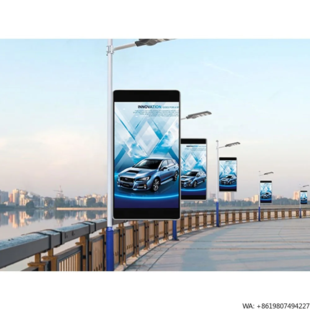 Outdoor Lighting Poles - لافتة رقمية LED خفيفة الوزن مثبتة