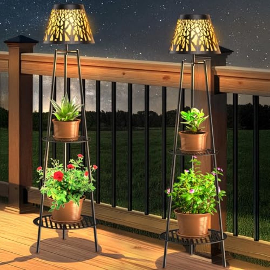 Outdoor Lighting Waterproof - مصباح أرضي شمسي خارجي مع حامل