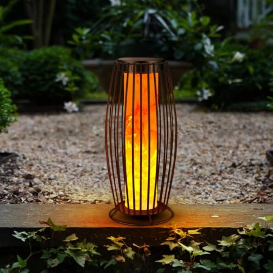 Outdoor Lighting Waterproof - مصباح أرضي شمسي خارجي بتأثير اللهب