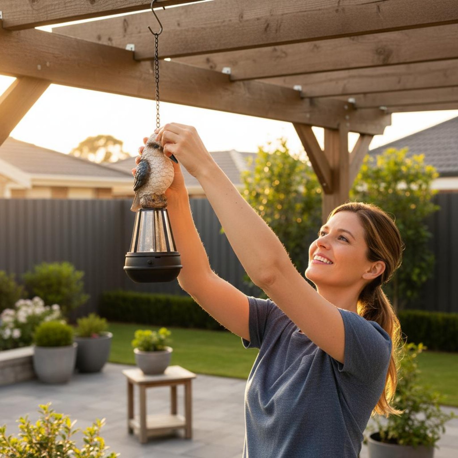 Outdoor Lighting Modern - مصباح معلق يعمل بالطاقة الشمسية على
