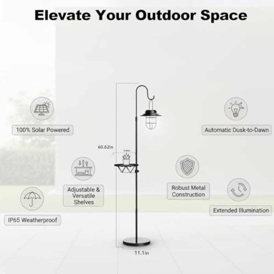 مصباح أرضي يعمل بالطاقة الشمسي - مراجعة Outdoor Lighting Waterproof وسعره