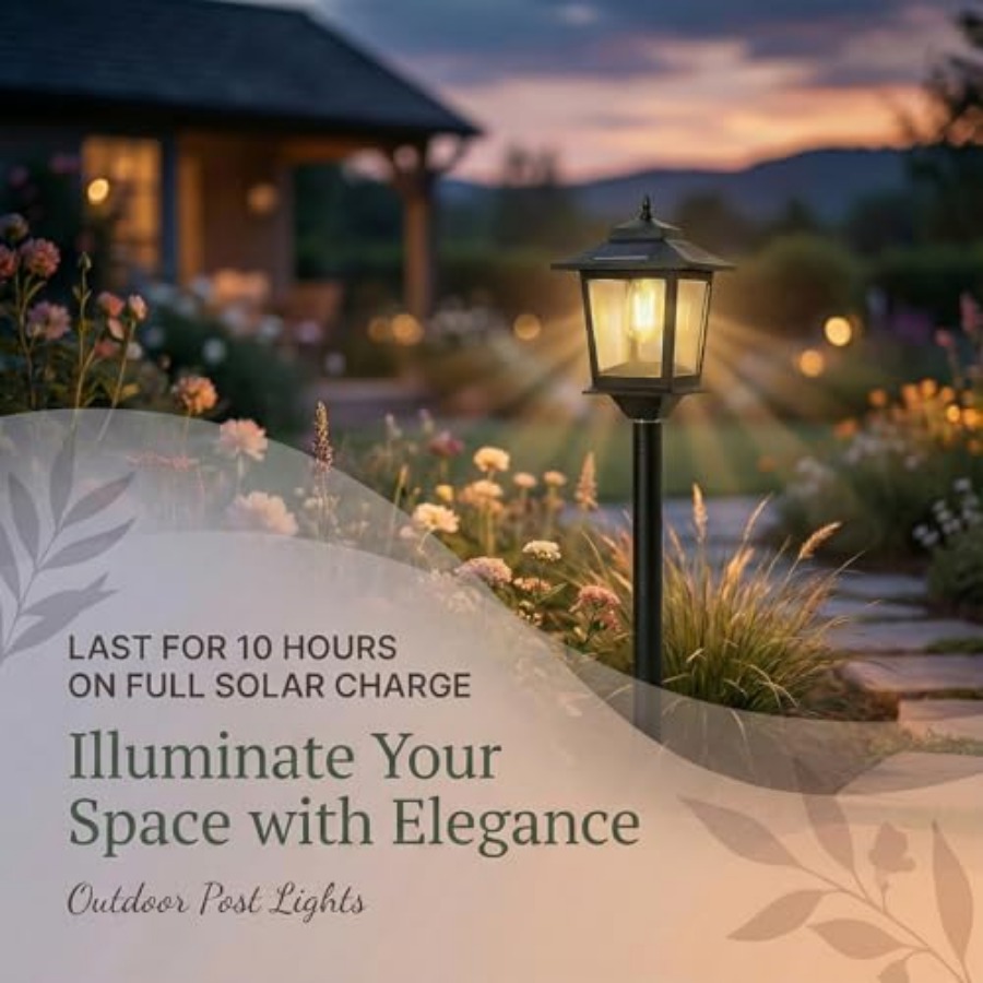 أضواء شمسية خارجية للأعمدة، مج - مراجعة Outdoor Lighting Poles وسعره