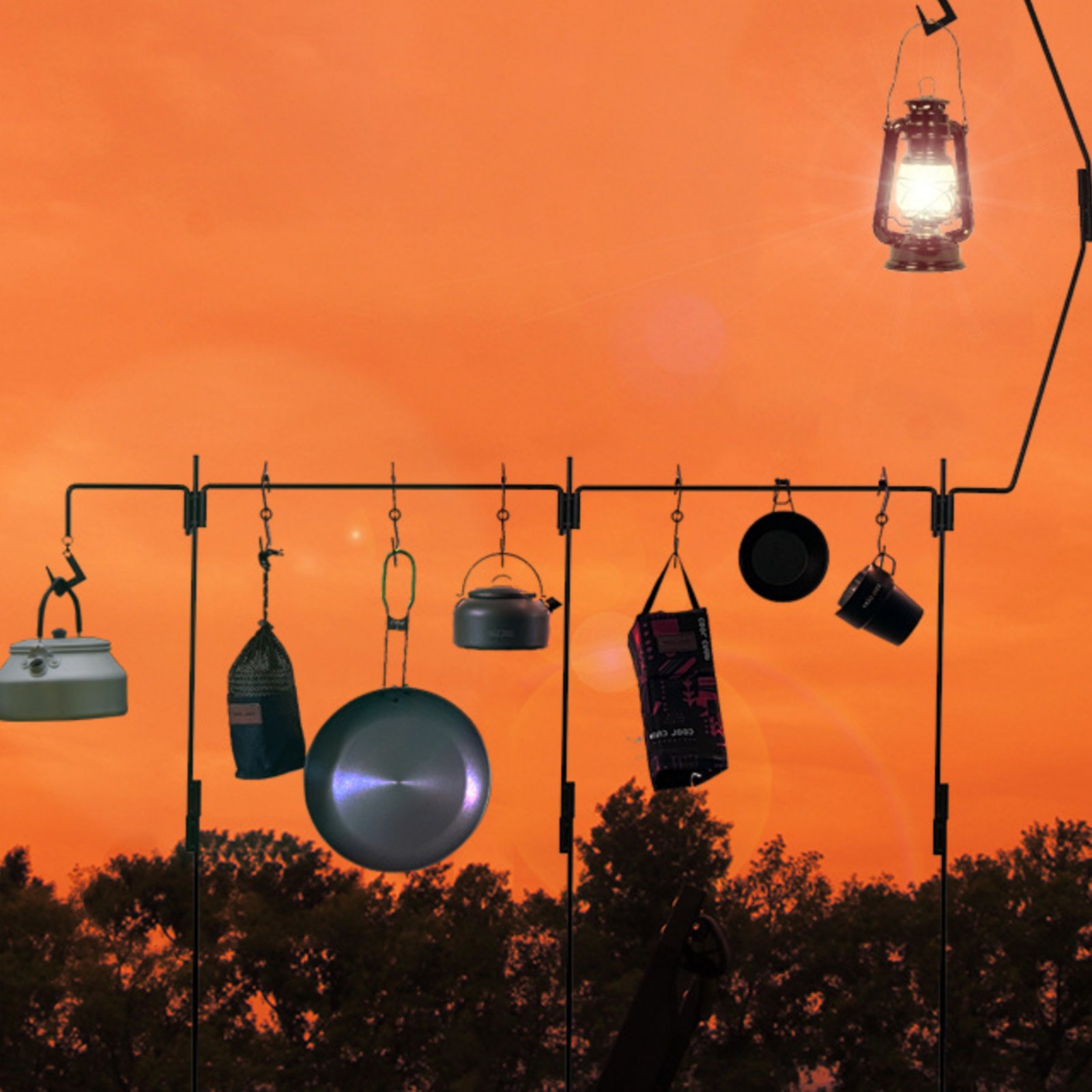 حامل فانوس للتخييم سهل التجميع - مراجعة Outdoor Lighting Poles وسعره