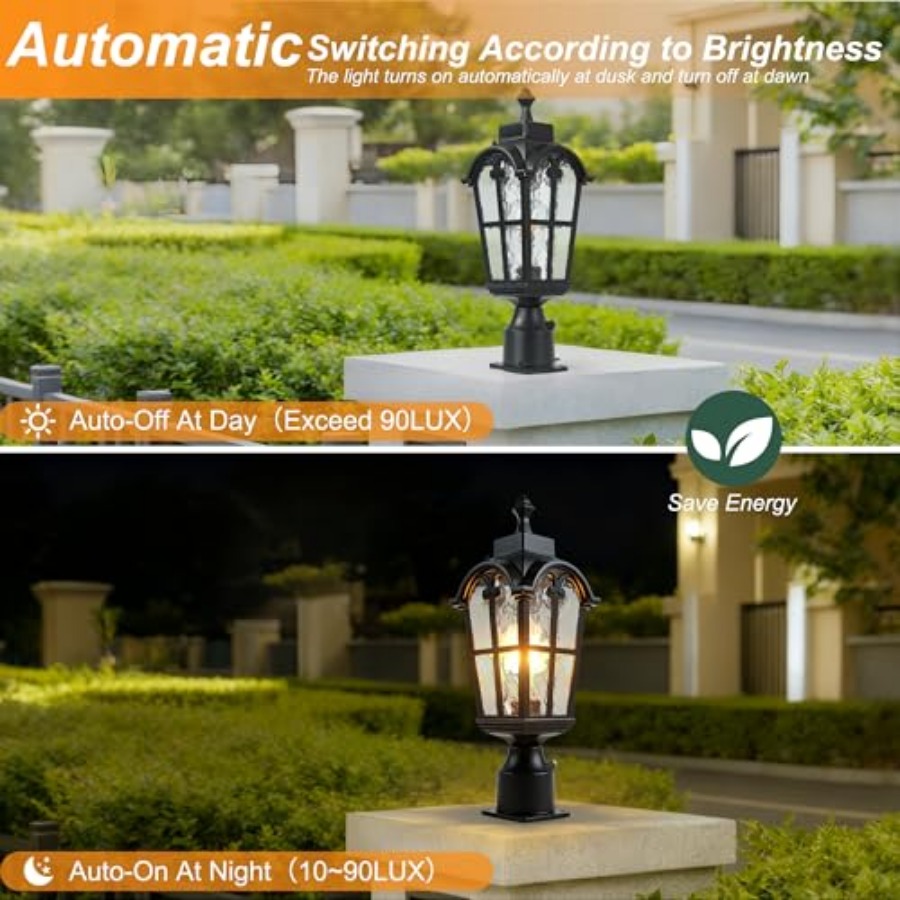 مصابيح عمودية خارجية مزودة بمس - مراجعة Outdoor Lighting Waterproof وسعره