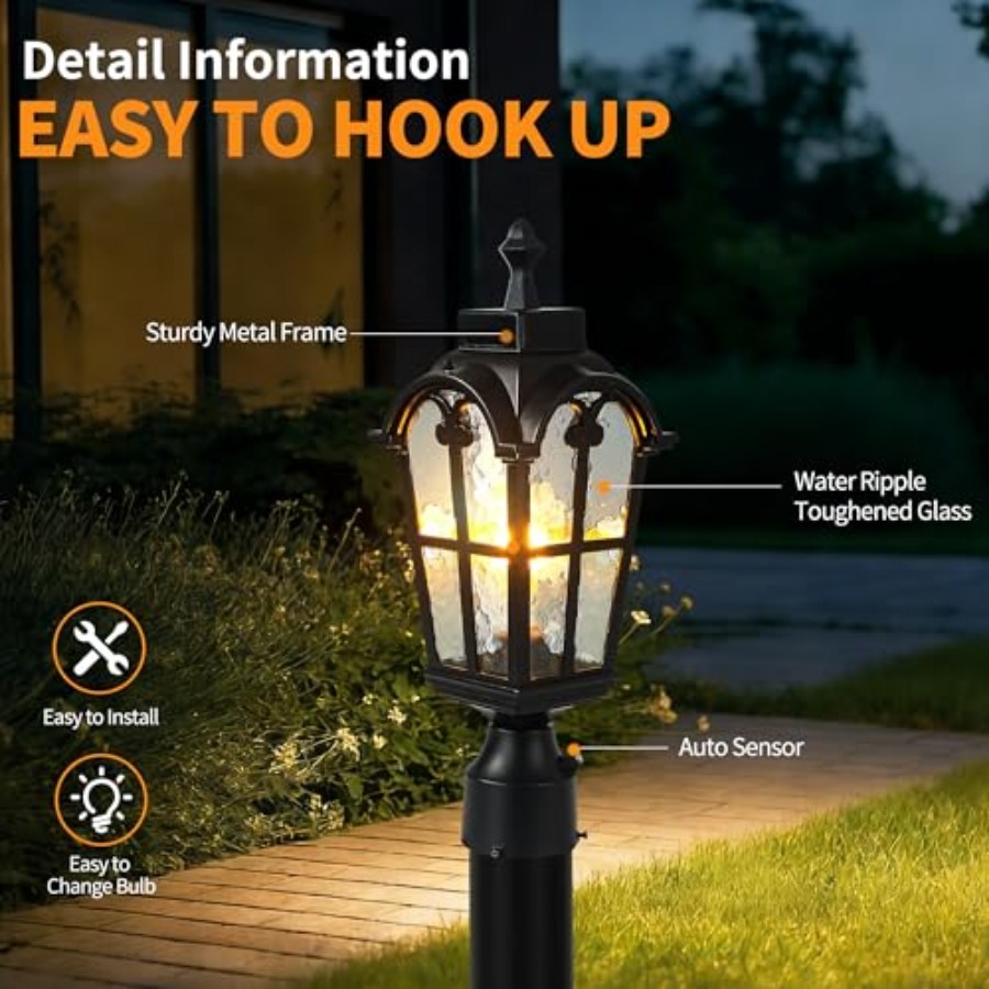 مصابيح عمودية خارجية مزودة بمس - مراجعة Outdoor Lighting Waterproof وسعره