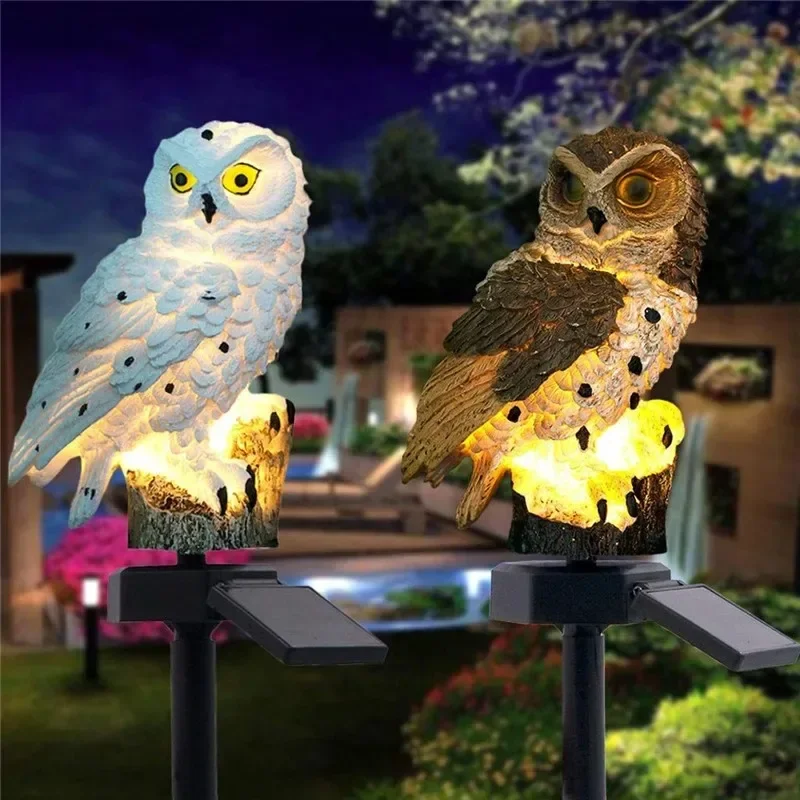 تمثال بومة يعمل بالطاقة الشمسي - مراجعة Outdoor Lighting Construction وسعره