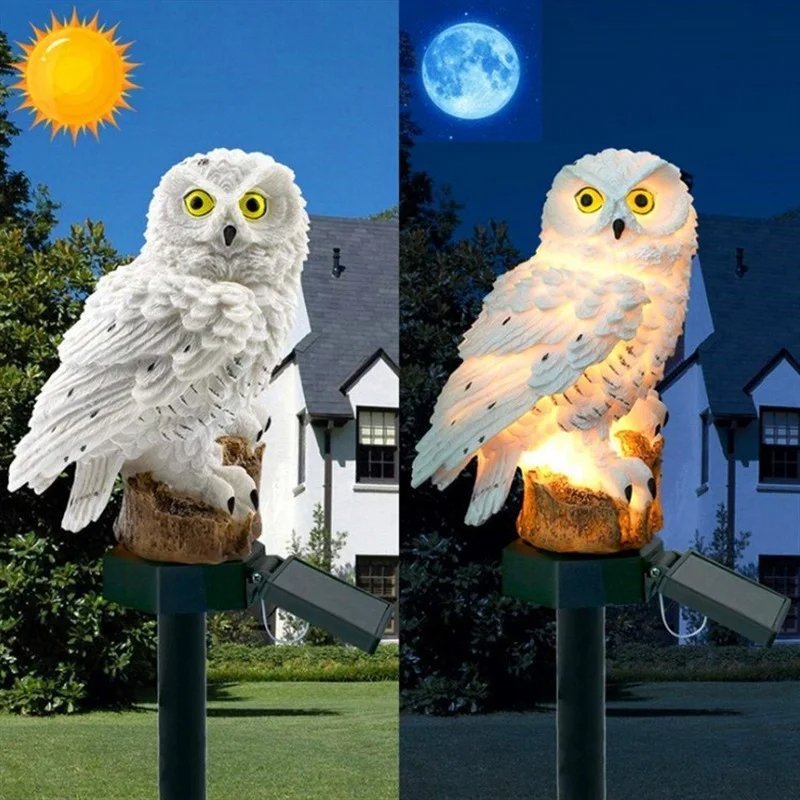 تمثال بومة يعمل بالطاقة الشمسي - مراجعة Outdoor Lighting Construction وسعره