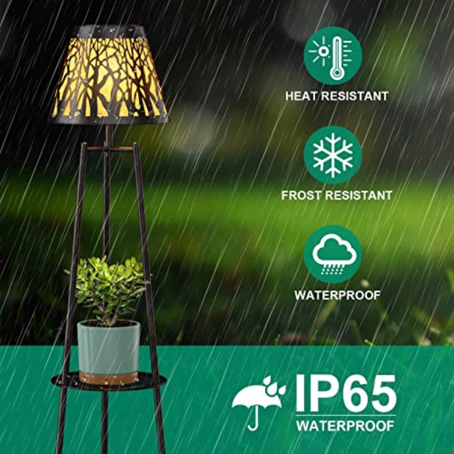 مصباح أرضي شمسي خارجي مع حامل  - مراجعة Outdoor Lighting Waterproof وسعره