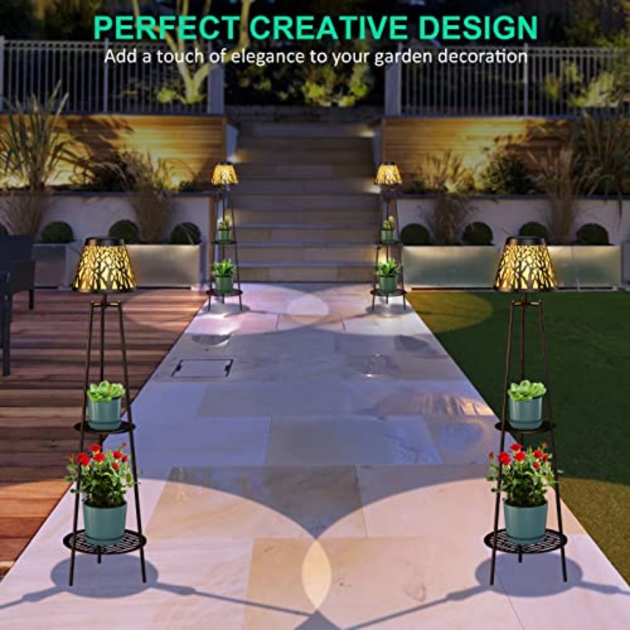 مصباح أرضي شمسي خارجي مع حامل  - مراجعة Outdoor Lighting Waterproof وسعره