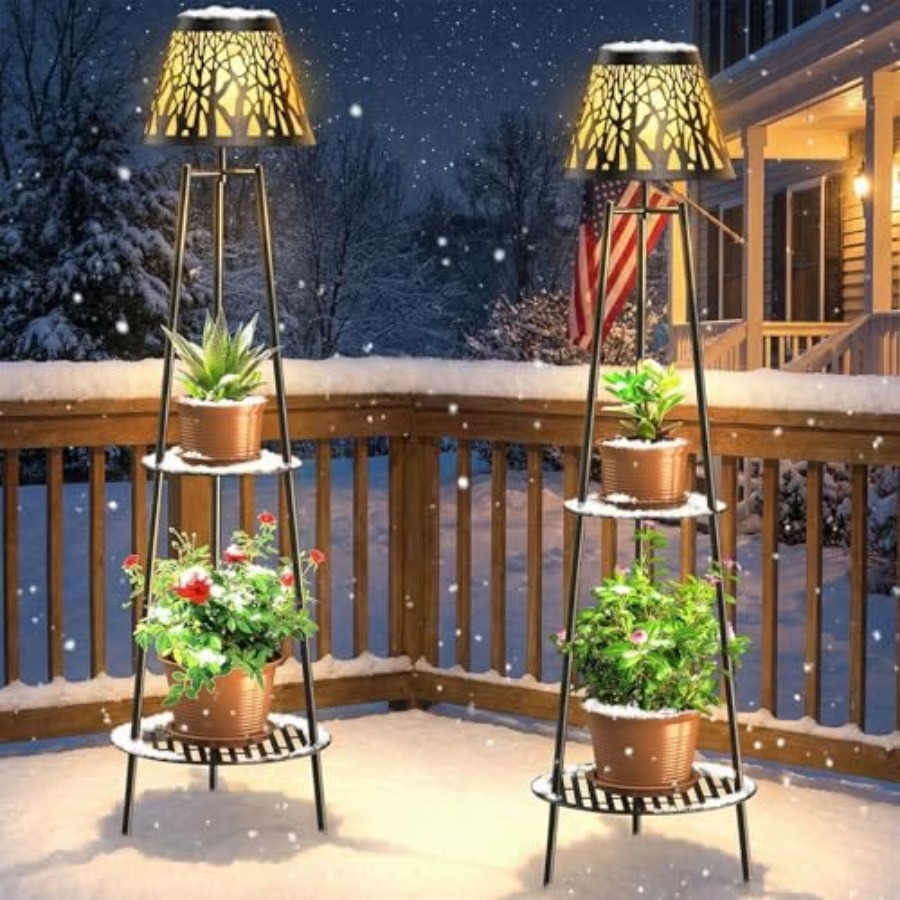 مصباح أرضي شمسي خارجي مع حامل  - مراجعة Outdoor Lighting Waterproof وسعره