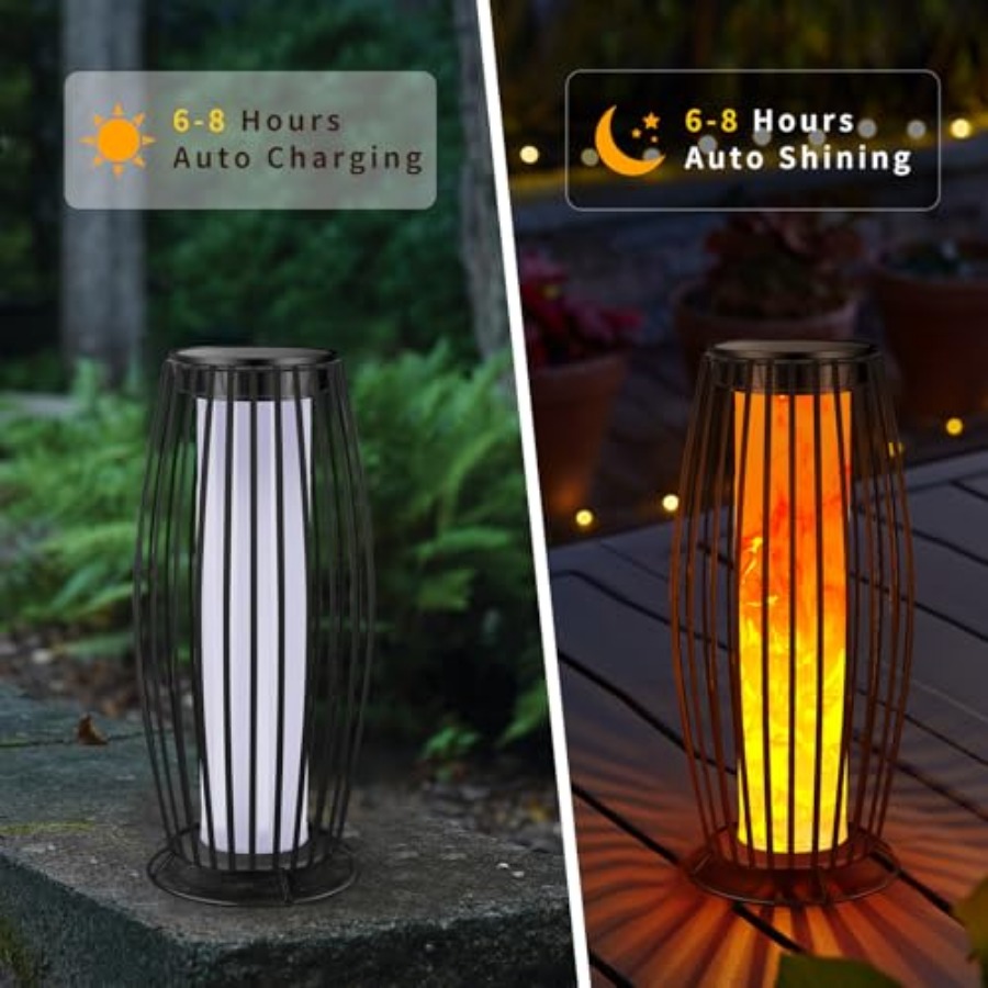 مصباح أرضي شمسي خارجي بتأثير ا - مراجعة Outdoor Lighting Waterproof وسعره