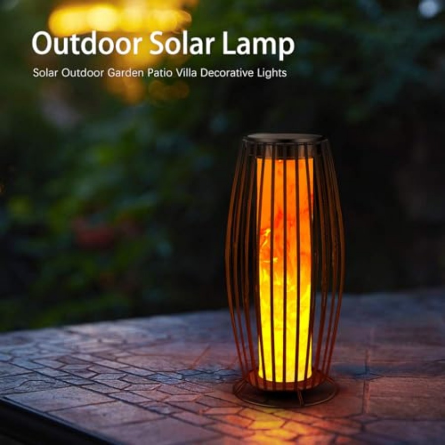 مصباح أرضي شمسي خارجي بتأثير ا - مراجعة Outdoor Lighting Waterproof وسعره