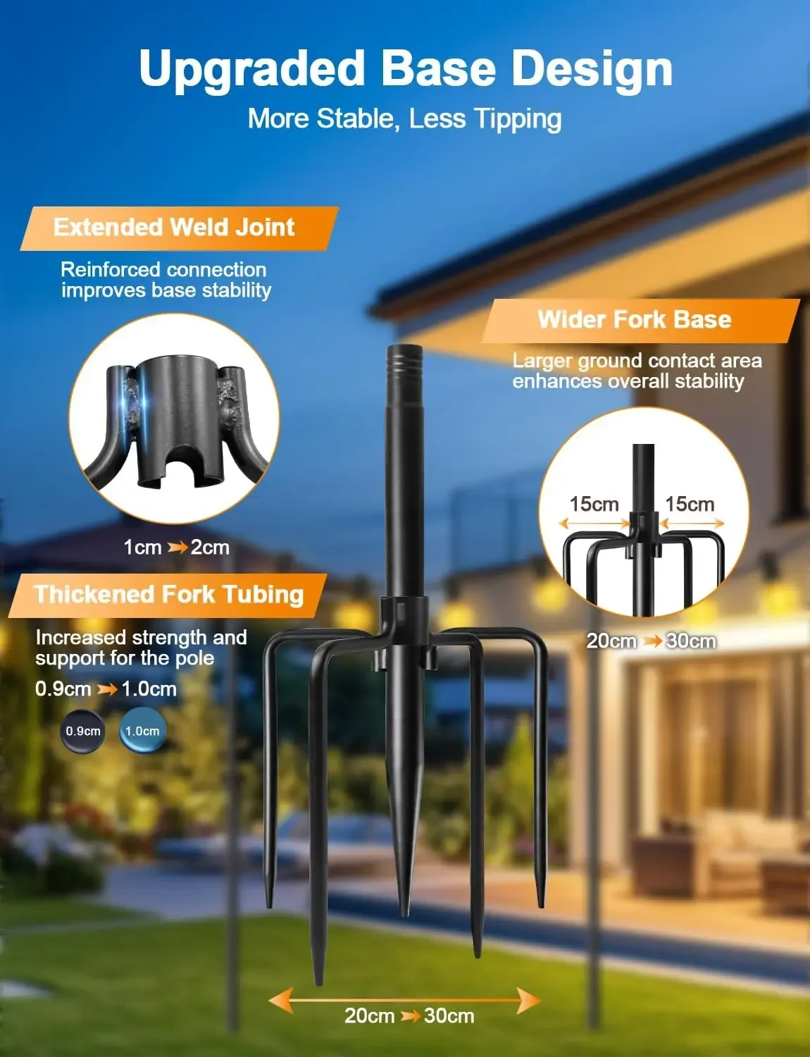4 قطع من أعمدة إضاءة خارجية، أ - مراجعة Outdoor Lighting Poles وسعره
