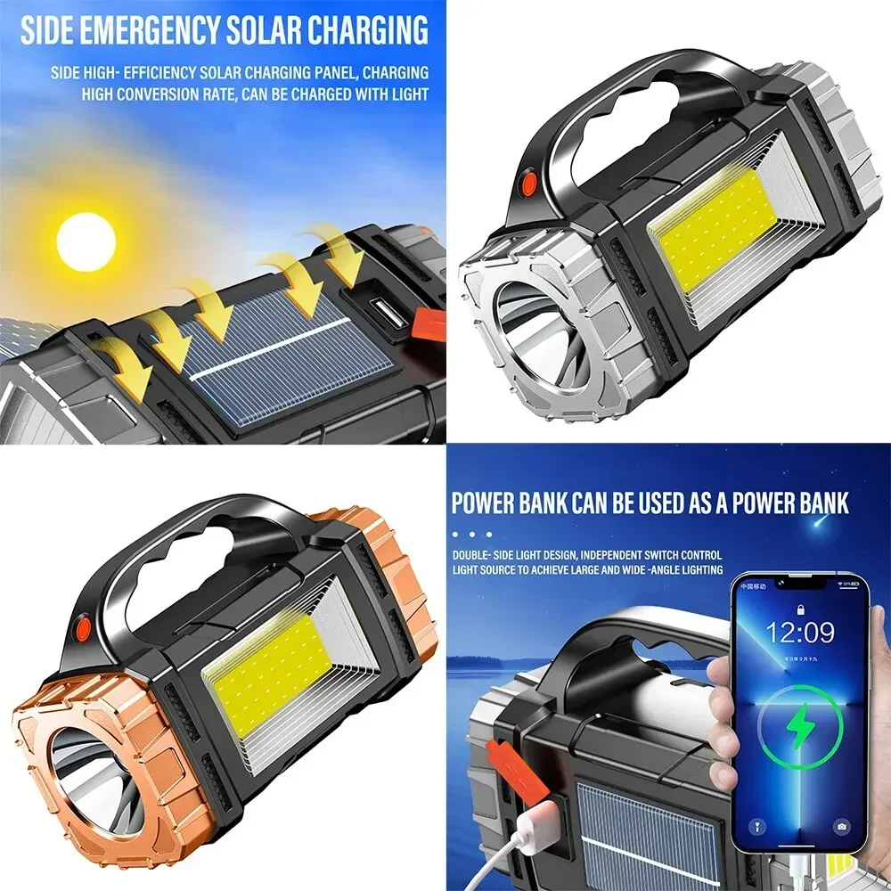 مصباح يدوي قوي محمول USB الشعل - مراجعة Led Flood Light وسعره