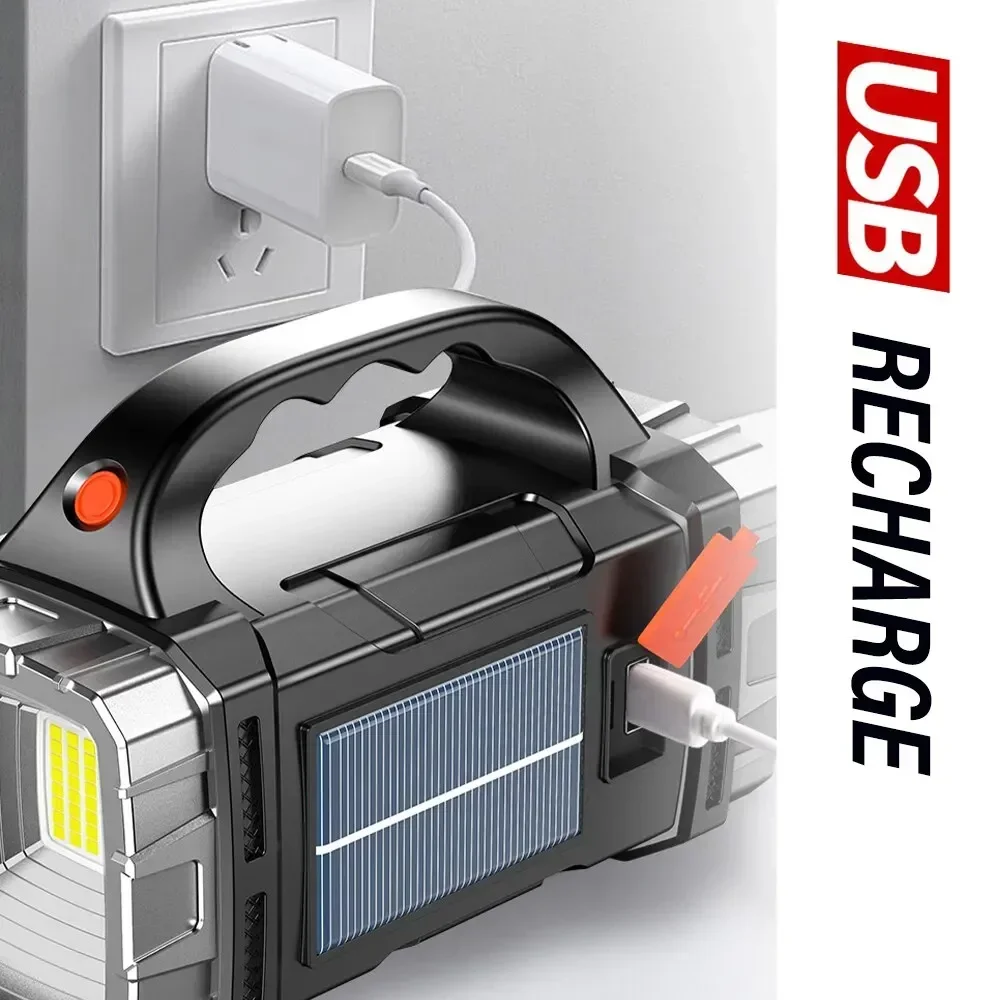 مصباح يدوي قوي محمول USB الشعل - مراجعة Led Flood Light وسعره