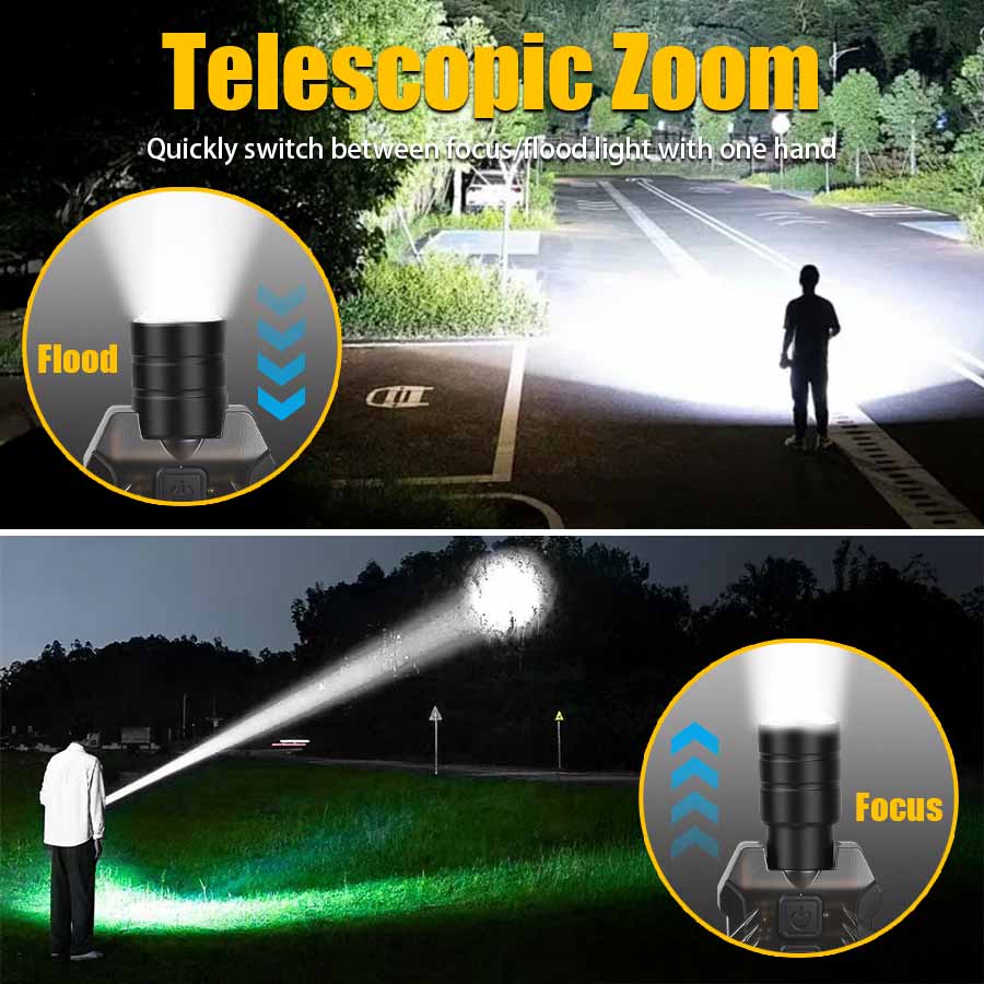 مصباح يدوي EDC قوي قابل لإعادة - مراجعة Led Flood Light وسعره