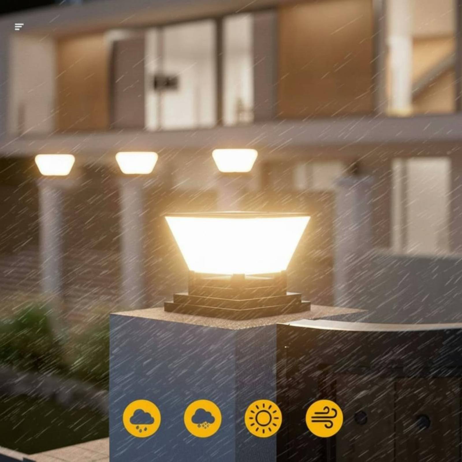 مصباح شمسي للأعمدة مقاوم للماء - مراجعة Outdoor Lighting Modern وسعره