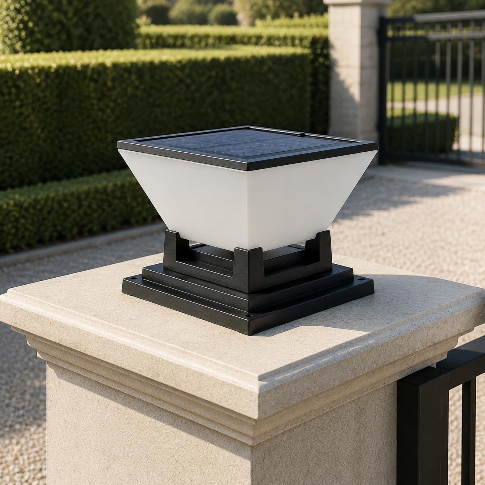مصباح شمسي للأعمدة مقاوم للماء - مراجعة Outdoor Lighting Modern وسعره