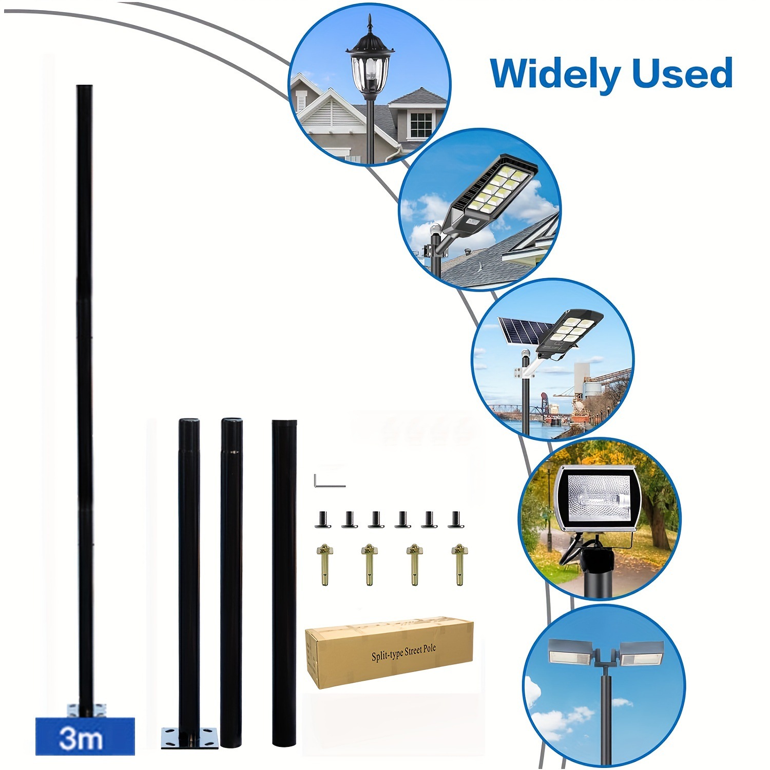 عمود إنارة خارجي يعمل بالطاقة  - مراجعة Outdoor Lighting Poles وسعره